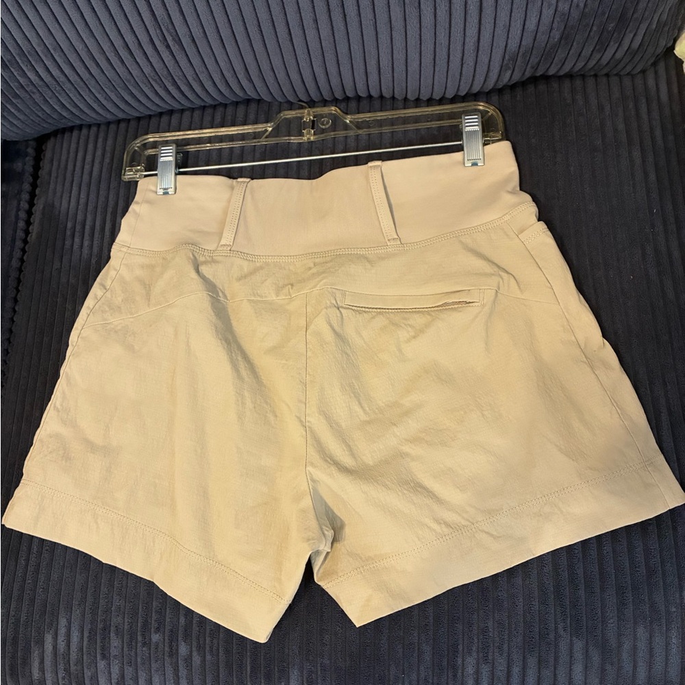 Athleta High Waist Beige Shorts